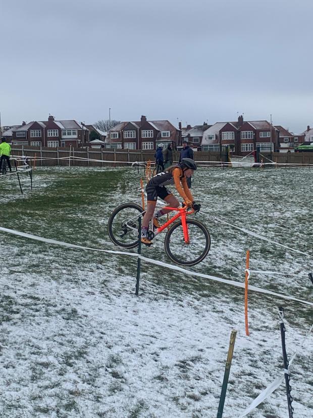 Lancashire Telegraph: Katie Lawson rode her way to victory at the weekend under icy and snowy conditions