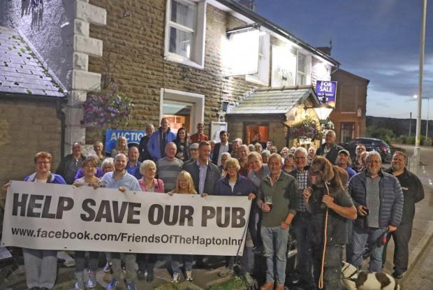 Lancashire Telegraph: Friends of the Hapton Inn campaigning to save the pub in 2019