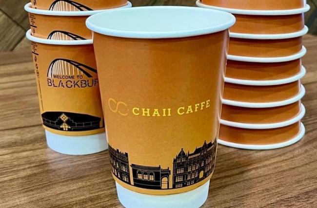 Which famous Blackburn landmarks feature on new Chaii Café cups?