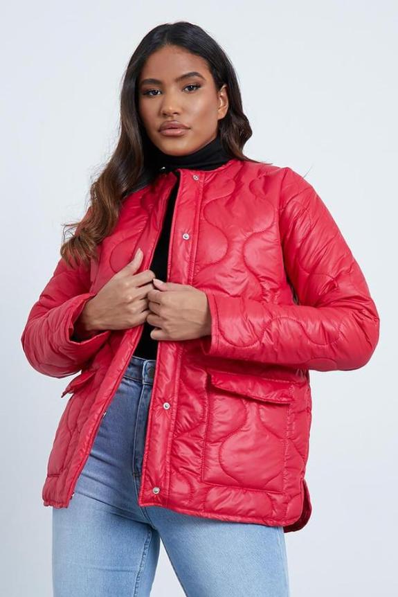 Lancashire Telegraph: Red quilted coat (I Saw It First) Lancashire Telegraph: Red quilted coat (I Saw It First)