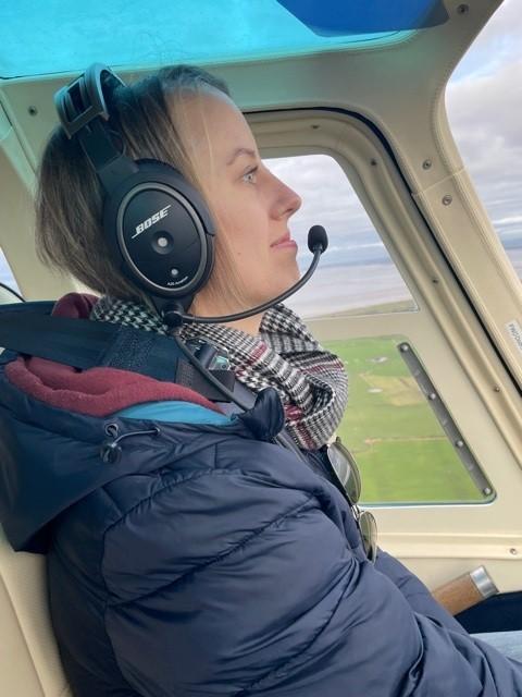 Lancashire Telegraph: Dave Fishwick took Laura Nutall for a ride in his helicopter, helping to tick off another item on her bucket list