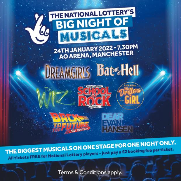Lancashire Telegraph: National Lottery's Big Night Of Musicals (Camelot)
