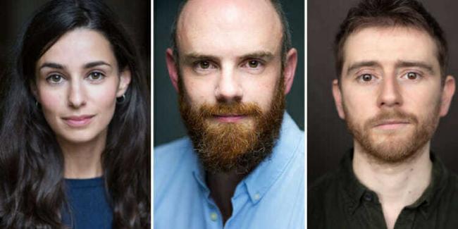 TRIPLE THREAT: The cast of The Hound of the Baskervilles - Serena Manteghi, Jake Ferretti who plays Sherlock Holmes and Doctor Watson, Niall Ransome