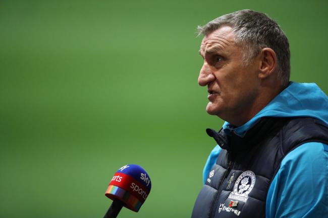 Tony Mowbray being interviewed by Sky Sports