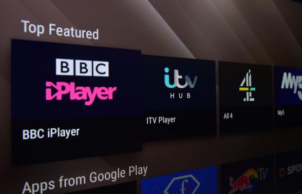 Lancashire Telegraph: BBC iPlayer, ITV Hub, All 4, My 5 streaming apps on Smart TV. Credit: PA