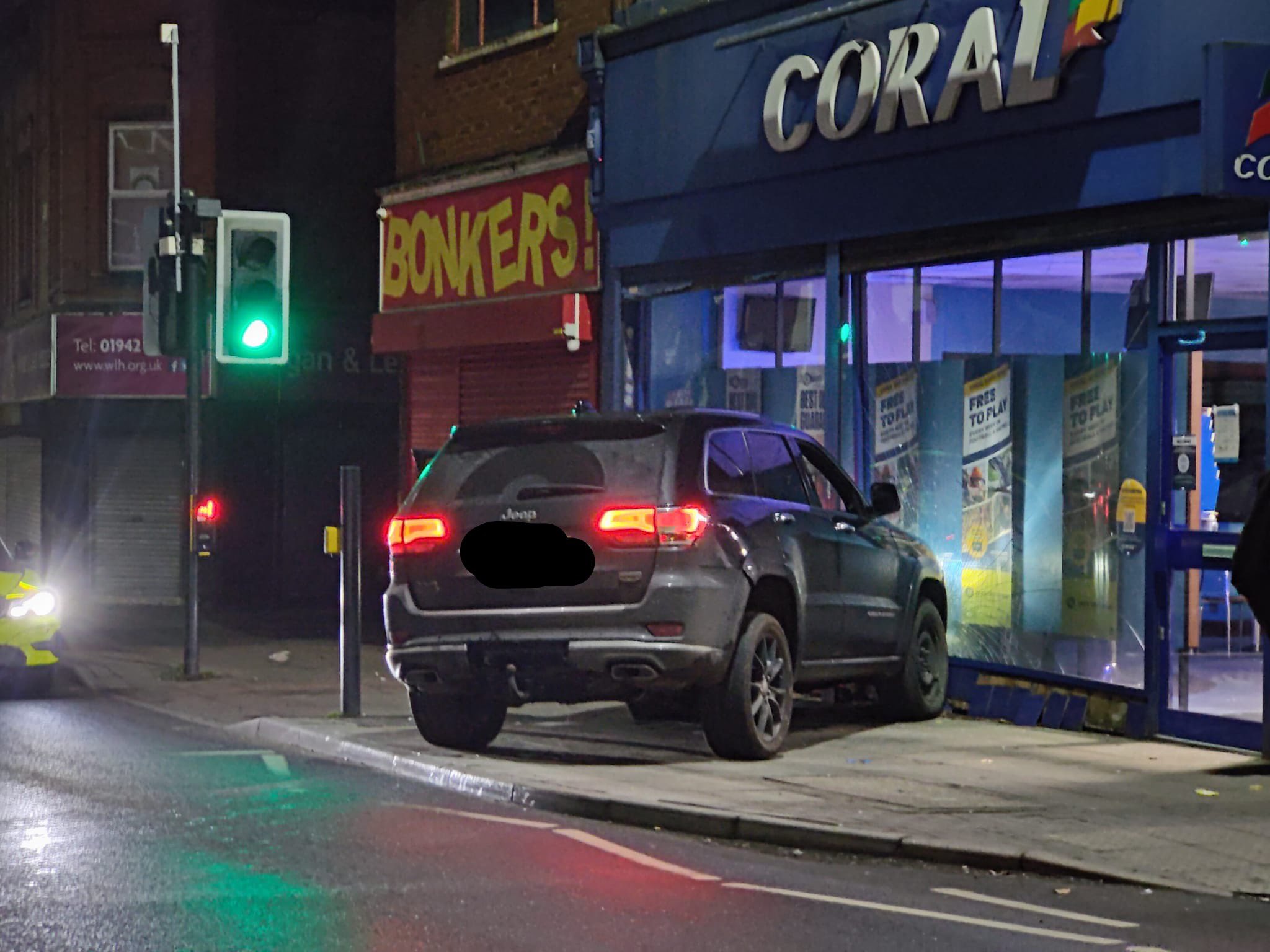 Driver of stolen vehicle crashes into betting shop during police chase - Vimarsana News