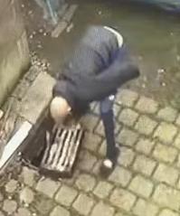 Lancashire Telegraph: Joanne Boardman captured CCTV footage of two men loading the metal grates into their car