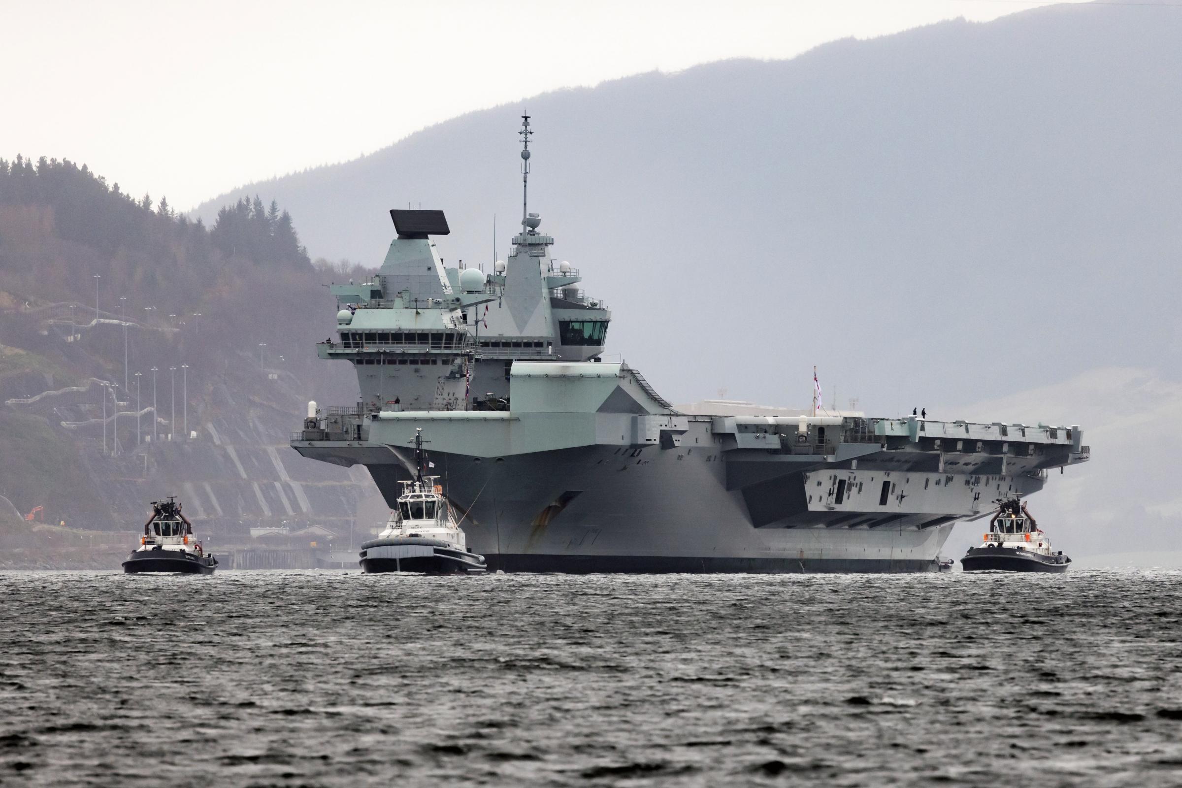 Aircraft carrier HMS Queen Elizabeth returns to Firth of Clyde - Vimarsana News