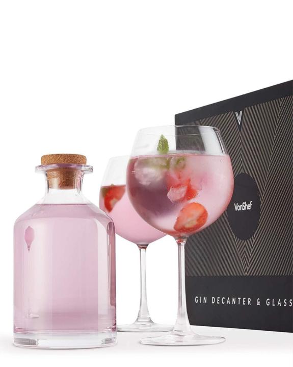 Lancashire Telegraph: VonShef Gin Decanter & 2 Balloon Glasses (The Bottle Club) Lancashire Telegraph: VonShef Gin Decanter & 2 Balloon Glasses (The Bottle Club)