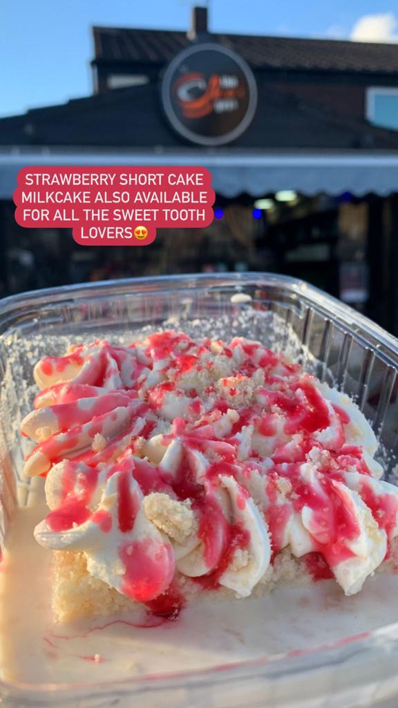 Lancashire Telegraph: Strawberry shortcake milkcake from The Chai Guys