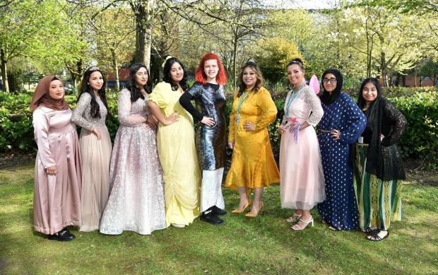 Lancashire Telegraph: Staff and students from Blackburn College dressed up as Disney princesses