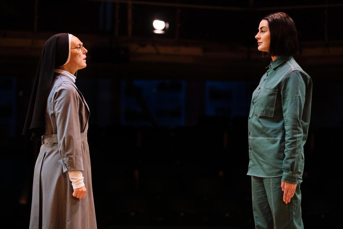 Jo Mousley and Breffni Holahan in electric Rosary at the Royal Exchange (Picture: Helen Murray)