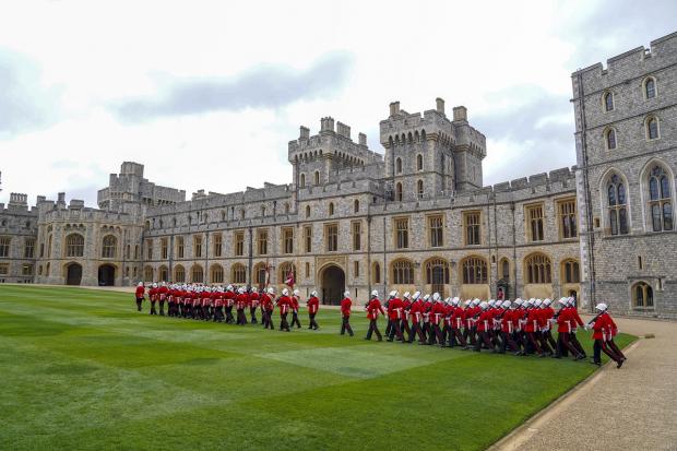 Lancashire Telegraph: The Earl of Wessex presents new colours to the Royal Gibraltar Regiment during a ceremony at Windsor Castle. Picture: PA