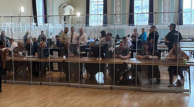 Lancashire Telegraph: BALLOTS: The vote counting getting underway in Hyndburn
