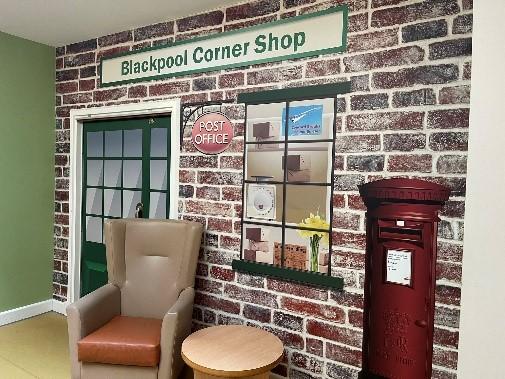 Lancashire Telegraph: A replica of a Blackpool corner shop
