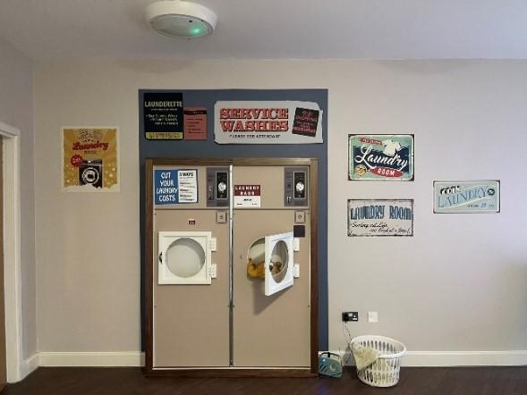 Lancashire Telegraph: A laundrette at The Harbour in Blackpool 