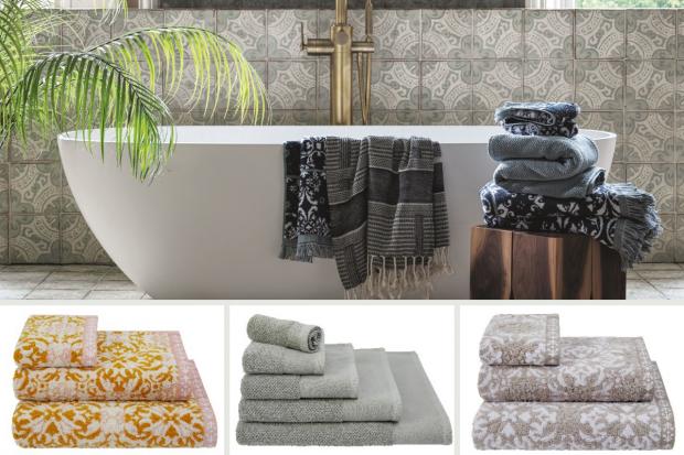 Lancashire Telegraph: M&S towels in new Fired Earth homeware collection. Credit:M&S