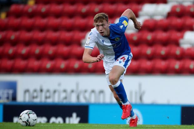 Hayden Carter made eight appearances in the first half of the season for Rovers