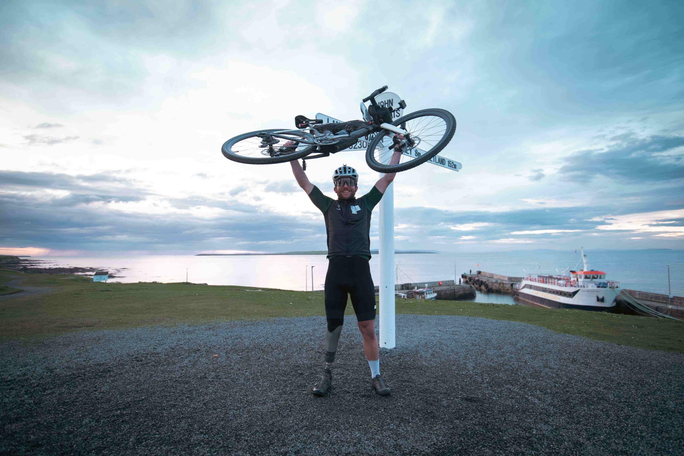 Veteran amputee completes 2,000km charity cycle across the UK - Vimarsana News