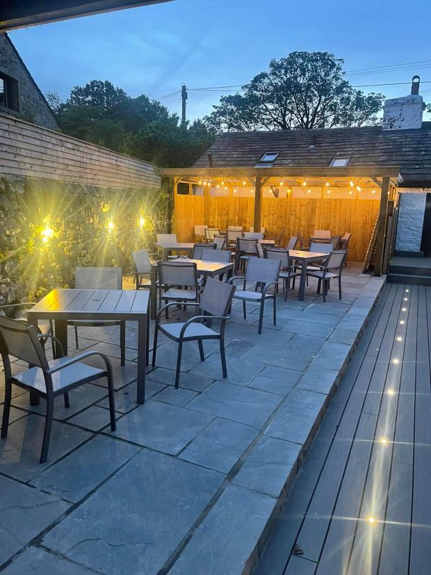 Lancashire Telegraph: The new patio area at the 3 Millstones Inn