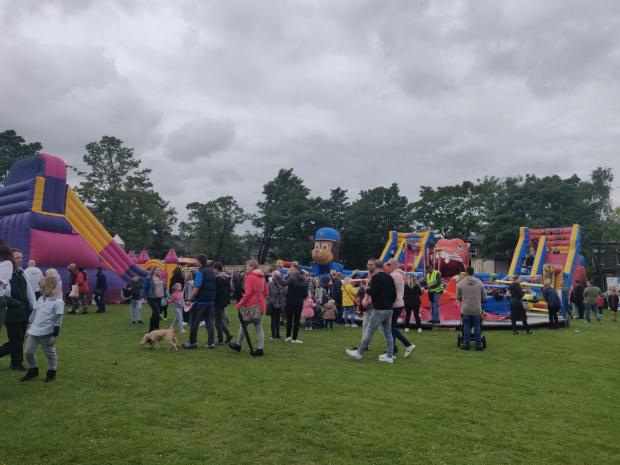 Lancashire Telegraph: There was loads of entertainment at the carnival including inflatables and fairground rides