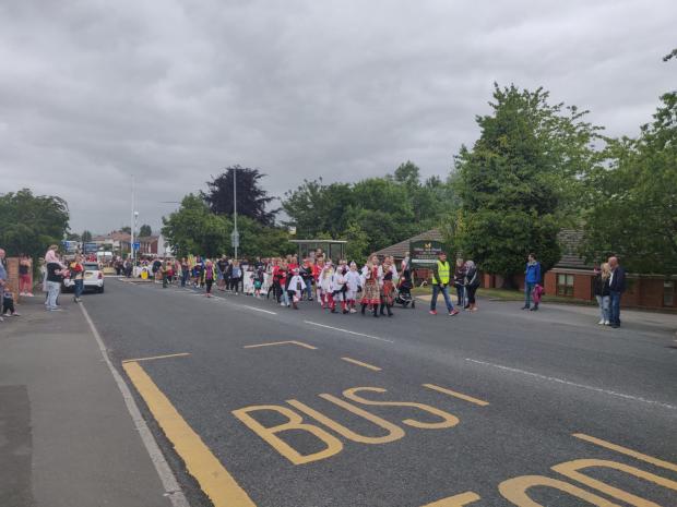 Lancashire Telegraph: Hundreds of children also took part in the parade
