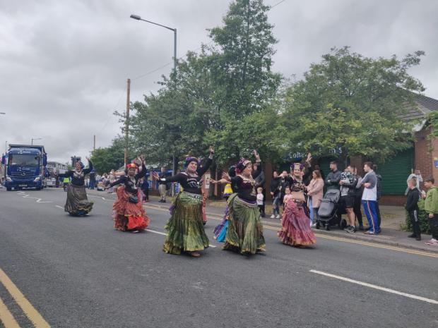 Lancashire Telegraph: There was a group of Bollywood dancers