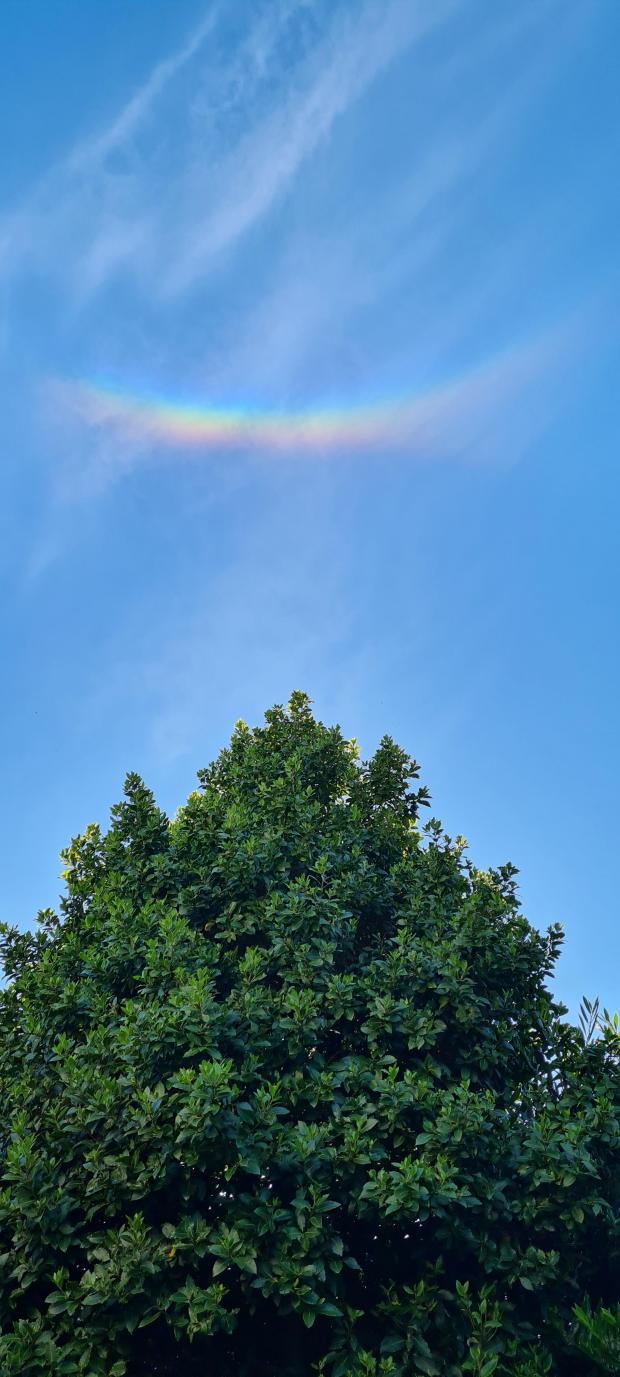 Lancashire Telegraph: An upside-down rainbow above Blackburn