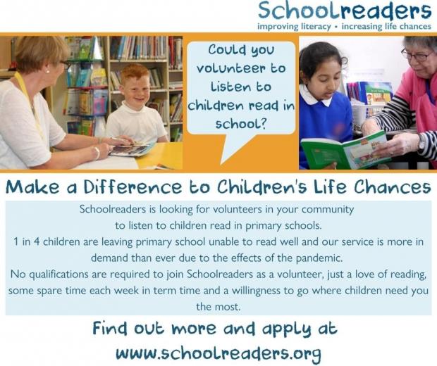 Lancashire Telegraph: Schoolreaders are launching in Blackburn and looking for volunteers