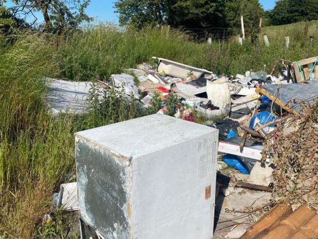 Lancashire Telegraph: Another photo of the fly-tipping 