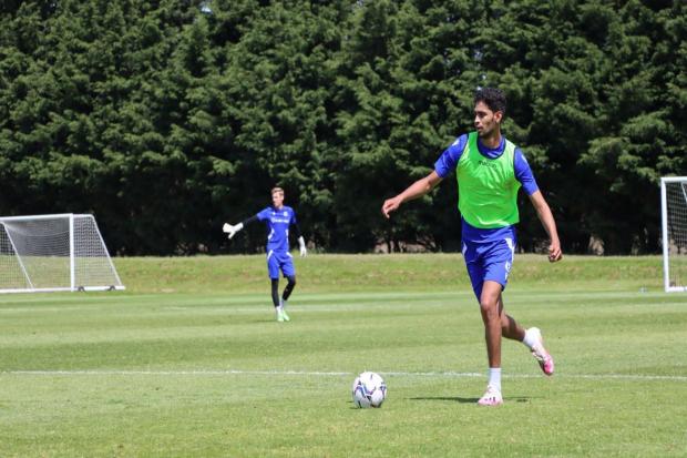 Jalil Saadi in pre-season training with Rovers