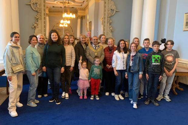 The Mayor of Bolton met Ukrainians who have found safety in Bolton