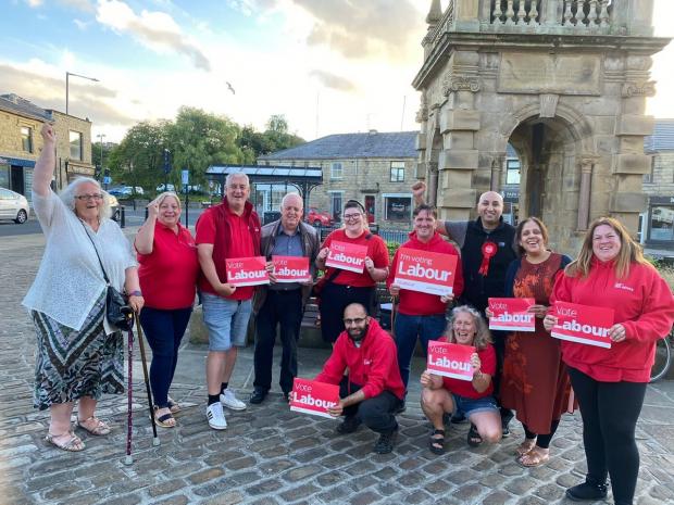 Lancashire Telegraph: Labour's campaign team are celebrating holding Overton