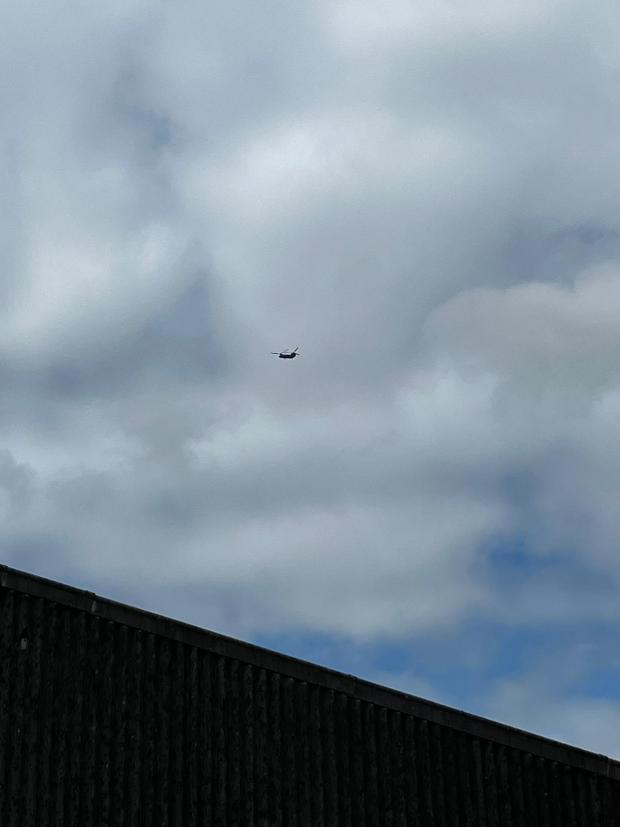 Lancashire Telegraph: A Chinook helicopter spotted from Osbaldeston
