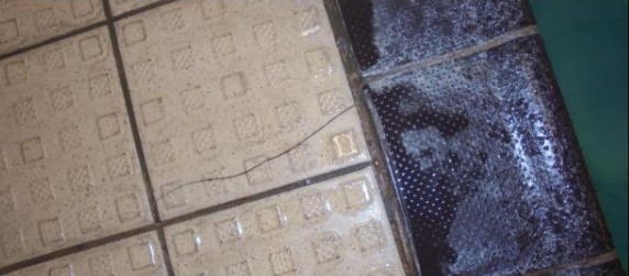 An area of the floor near the swimming pool (Picture: Specialist UK Restorations, via Chorley Council website)