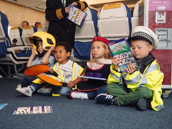 Lancashire Telegraph: Children taking on airport roles (Manchester Airport Runway Visitor Park) Lancashire Telegraph: Children taking on airport roles (Manchester Airport Runway Visitor Park)