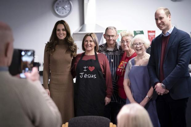 Lancashire Telegraph:  The Duke and Duchess of Cambridge during a visit to Church on the Street, in Burnley (Danny Lawson/PA)