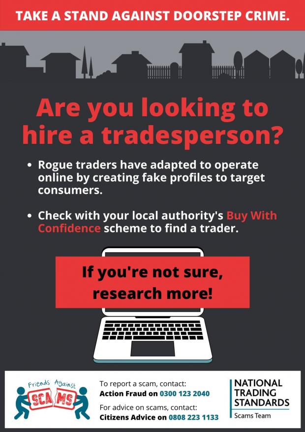 Lancashire Telegraph: Advice infographic from Lancashire Trading Standards Scambuster Stan Facebook page