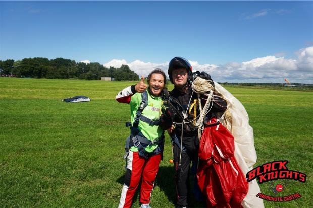 Lancashire Telegraph: Margaret after her skydive