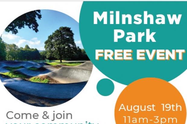 The Milnshaw Park event poster