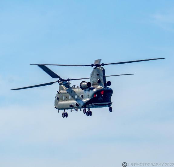 Lancashire Telegraph: Chinook helicopter at Blackpool Air Show 2022 (Photo: Positive Blackpool Photography) Lancashire Telegraph: Chinook helicopter at Blackpool Air Show 2022 (Photo: Positive Blackpool Photography)