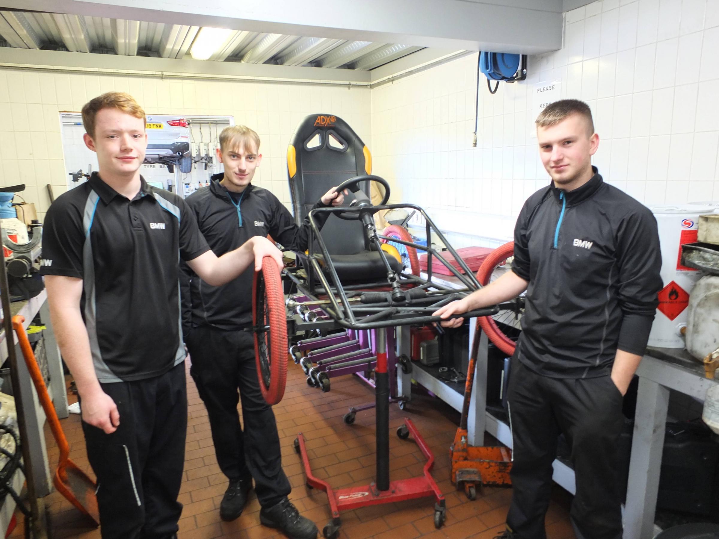 Trio to take on Soapbox Challenge with Cart made from recycled furniture - Vimarsana News