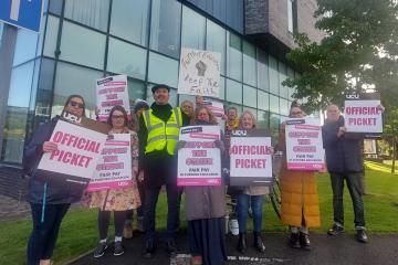 ‘It is all about fairness’: Blackburn College staff on strike