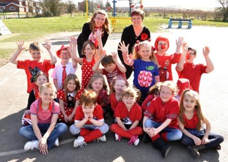 Pupils at Lower Darwen Primary School in Darwen sold cakes and drinks for Comic Relief.