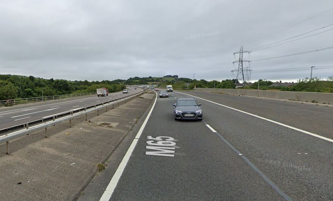 Severe delays after crash on M65 near Burnley