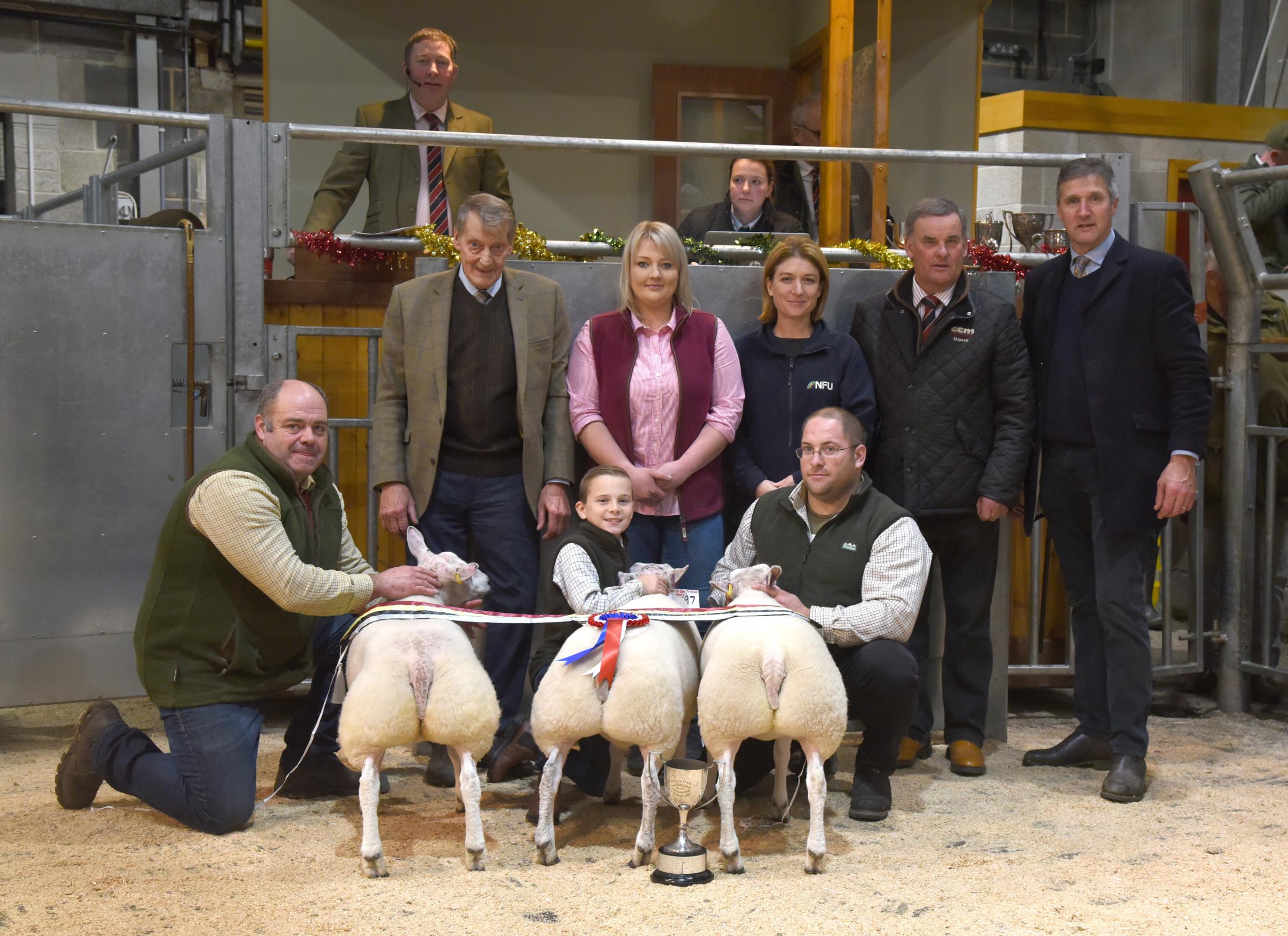 Accrington and Bacup butchers in champion action at livestock sale