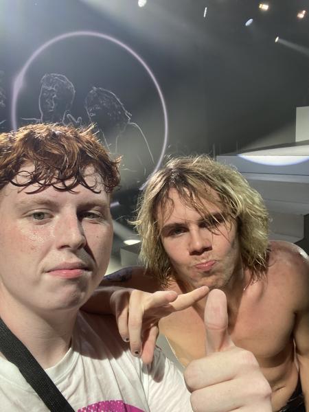 Lancashire Telegraph: Tucker managed to meet The Kid Laroi at his Birmingham and Manchester gigs Lancashire Telegraph: Tucker managed to meet The Kid Laroi at his Birmingham and Manchester gigs