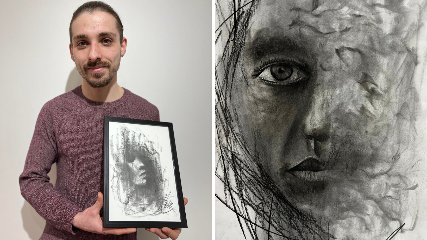 Darwen dad's 'light and dark' artwork shines in shop - Vimarsana News