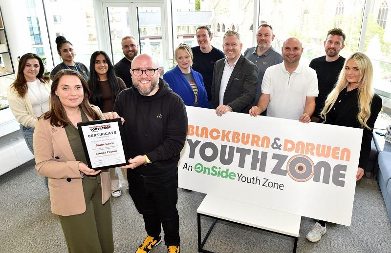 Sales Geek has become patron of Blackburn and Darwen Youth Zone