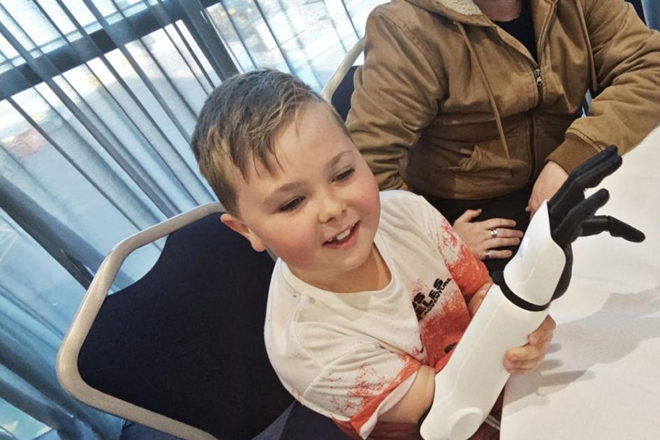 Oswaldtwistle boy, 7, raising money for bionic arm